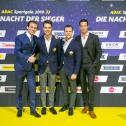 ADAC GT Masters-Champions: HCB-Rutronik Teamchef Fabian Plentz, Kelvin van der Linde, Patric Niederhauser, Manuel Reuter